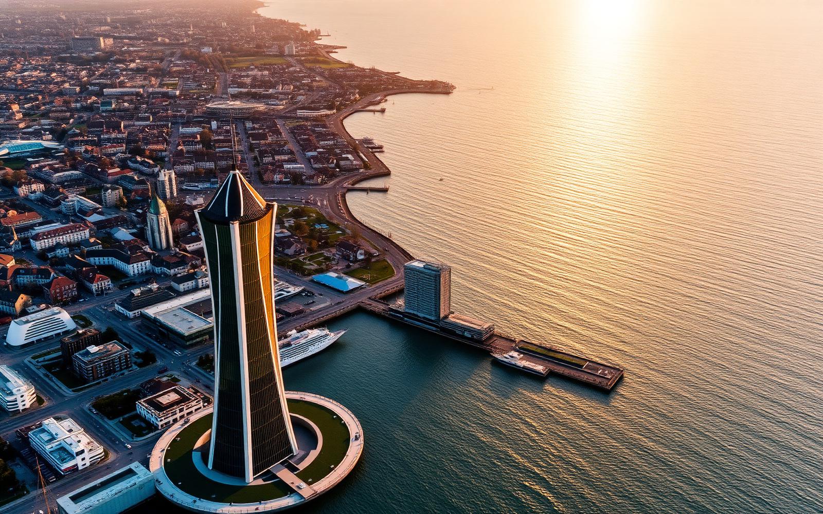 Aerial view of Malmö, Sweden
